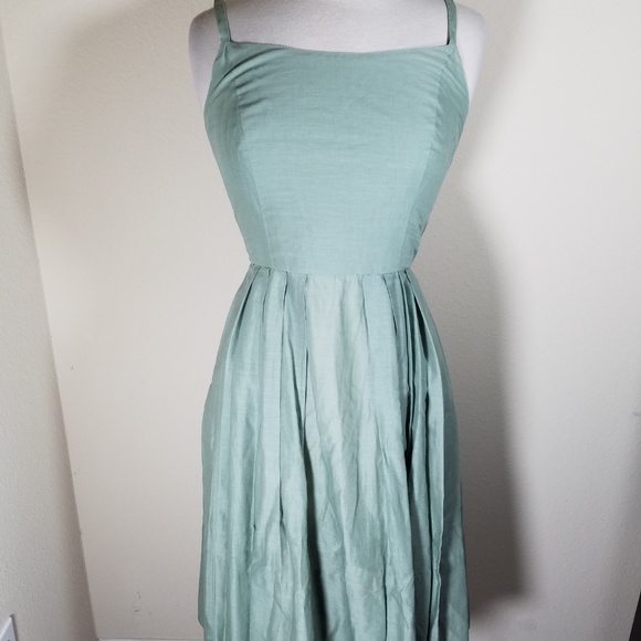 Paul Sachs Vintage Green Sundress Shrug & Earrings - Picture 6 of 8